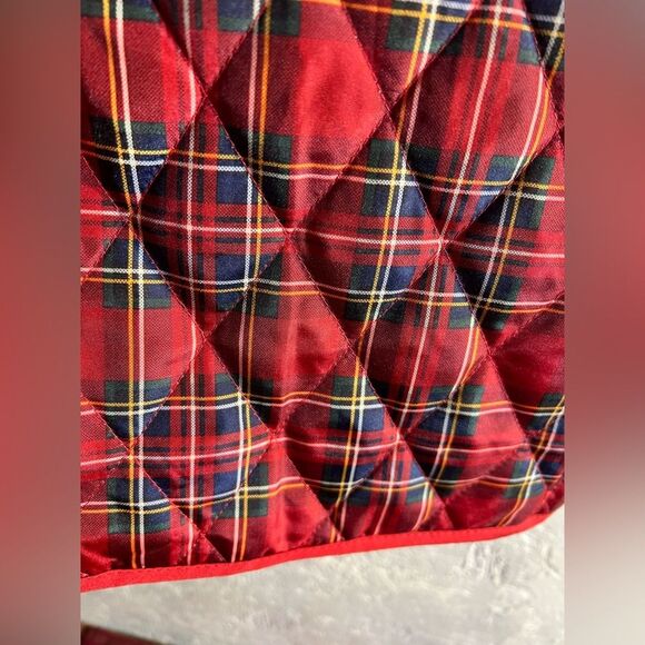 Plaid vest, holiday tartan, vintage Appleseeds
Red, green plaid with pockets-LG - Picture 9 of 10